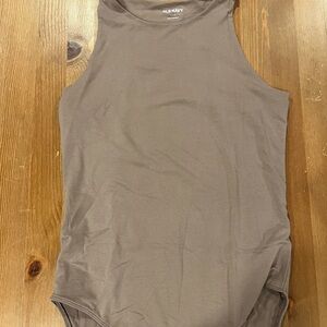 Old Navy Gray Sleeveless Bodysuit
